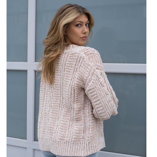 Nara Super Soft Two Tone Cappuccino Cardigan