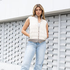 Taleen Oat and Cream Vest